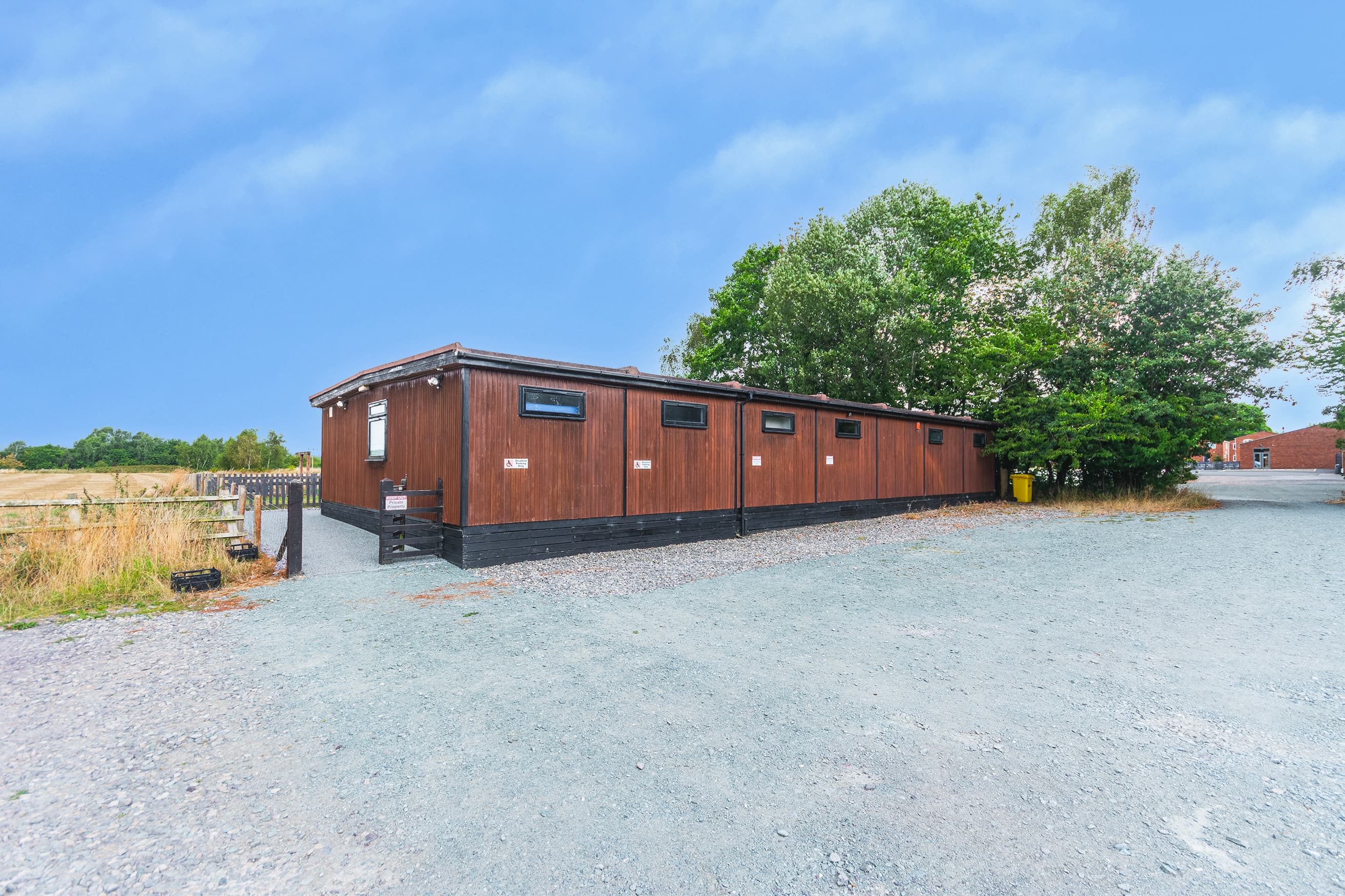 Nursery building exterior side view